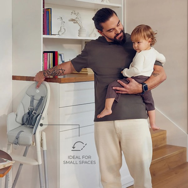 Фото - Стільчик для годування класичний Kinderkraft Dinnly Beige (KHDINN00BEG0000)